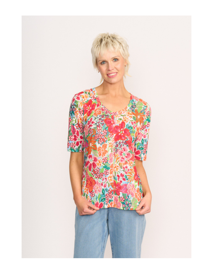 Foil Leading Lady Top