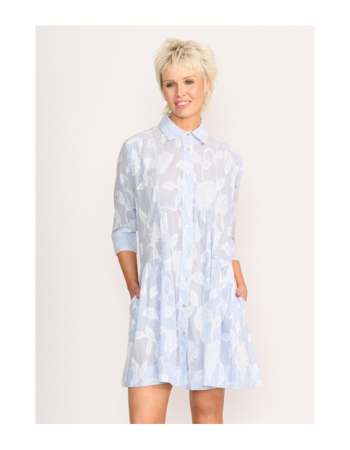 Oh Three Contrast Panel Dress