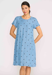 Short Sleeve A-line Dress