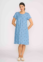 Short Sleeve A-line Dress
