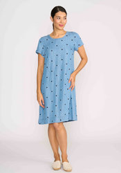 Short Sleeve A-line Dress