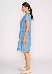 Short Sleeve A-line Dress