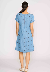 Short Sleeve A-line Dress