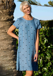 Short Sleeve A-line Dress