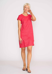 Fringe Scoop Neck Dress