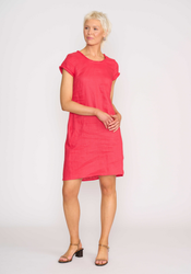 Fringe Scoop Neck Dress