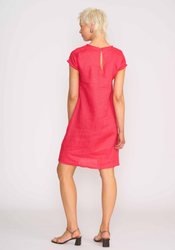 Fringe Scoop Neck Dress