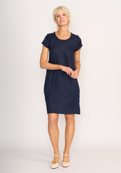 Fringe Scoop Neck Dress