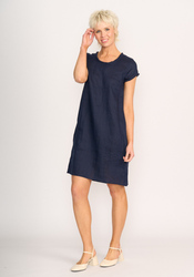 Fringe Scoop Neck Dress