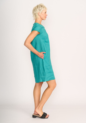 Fringe Scoop Neck Dress