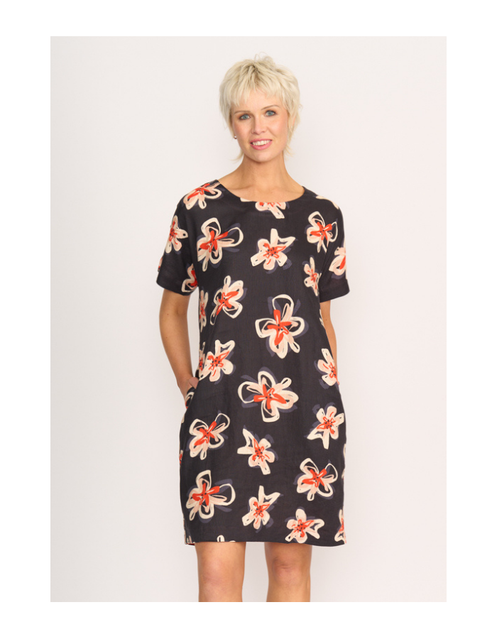 Preen Contrast Facing Shift Dress