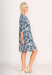 Fluted Sleeve Shift Dress