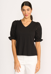 Contrast Sleeves Top
