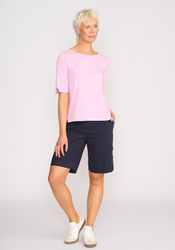 Wide Neck Elbow Slv Top