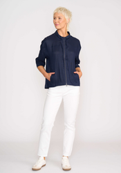 Relaxed Zip Front Jacket