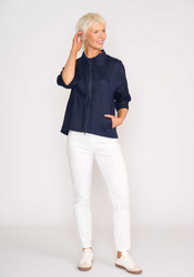 Relaxed Zip Front Jacket