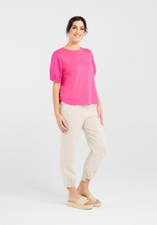 Ariane Broderie Sleeve Te