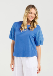 Ariane Broderie Sleeve Te