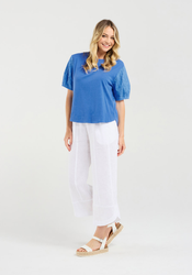 Ariane Broderie Sleeve Te