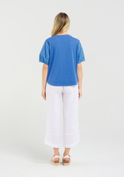 Ariane Broderie Sleeve Te