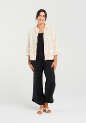 Jacquard Zip Front Jacket