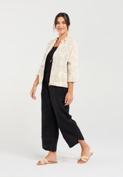 Jacquard Zip Front Jacket