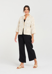 Jacquard Zip Front Jacket