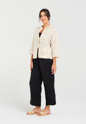 Jacquard Zip Front Jacket