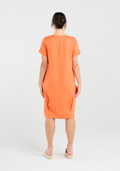 Linen Bubble Hem Dress
