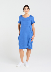 Linen Bubble Hem Dress