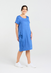 Linen Bubble Hem Dress
