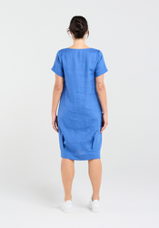 Linen Bubble Hem Dress