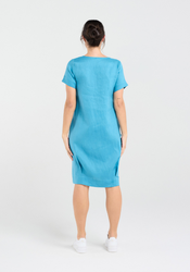 Linen Bubble Hem Dress