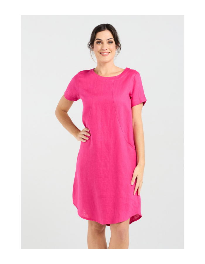 Blackstone Diane Short Sleeve Panelled Dress