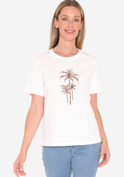 Beaded Palm Tee