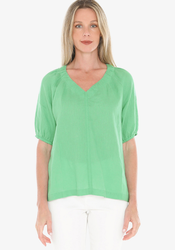 Gather V-Neck Top