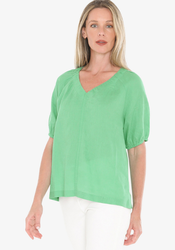 Gather V-Neck Top