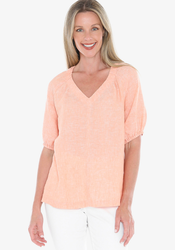 Gather V-Neck Top