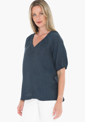 Gather V-Neck Top
