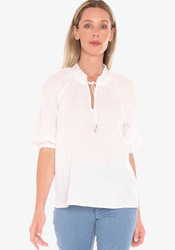 Ruffle Neck Top