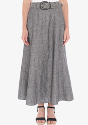 Belted Panel Skirt