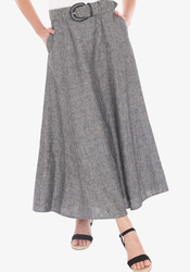 Belted Panel Skirt