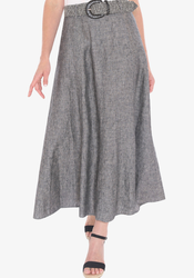 Belted Panel Skirt