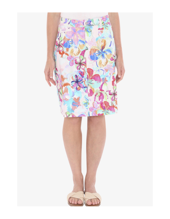Jump Hibiscus Haze Skirt