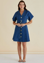 Fiori Denim Dress