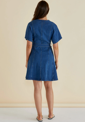 Fiori Denim Dress