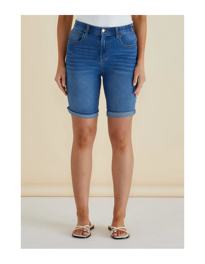 Betty Basics Bonnie Bermuda Denim