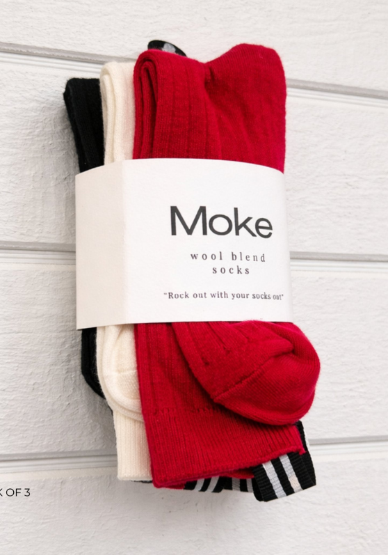 Moke Lily Wool Blend Socks