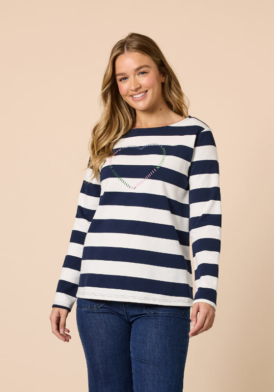 Threadz From The Heart Stripe Tee