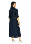 Contrast Stitch Tie Dress